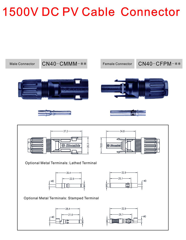 This refers to the contact that attaches to the cable