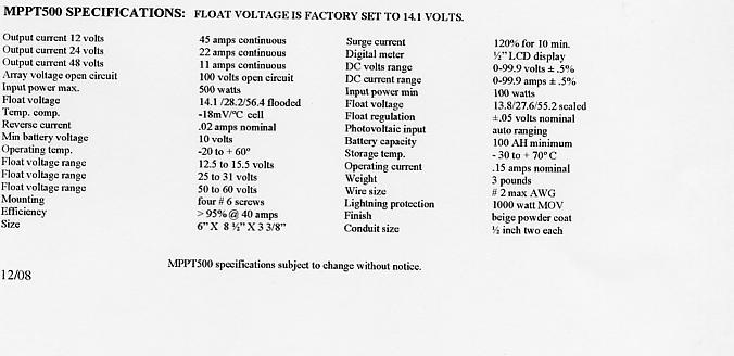 Technical details in English